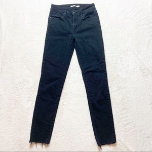 Levi's 721 Women's Black High Rise Skinny Stretch Denim Jean Size 26